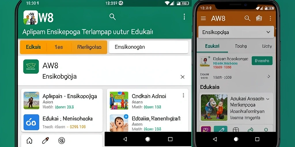 Tampilan antarmuka sederhana dan informatif dari AW8.