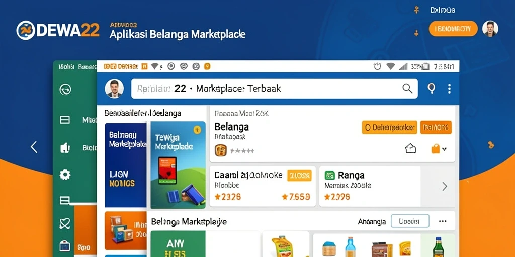 Antarmuka DEWA22 yang user-friendly untuk pengalaman belanja optimal.