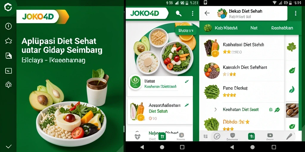 Antarmuka utama JOKO4D dengan fitur Diet Sehat.