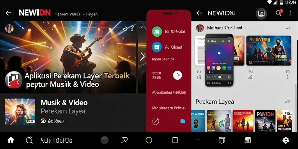 Antarmuka aplikasi Perekam Layar NEWIDN yang sederhana dan intuitif.